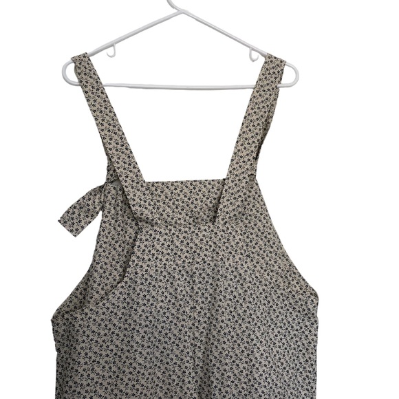 Farmhouse Frocks Overalls Floral Md Relaxed Tapered Bib Handmade Amish Romper - Picture 6 of 7